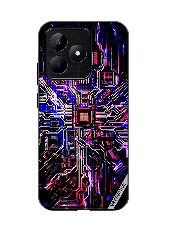 VR CREATIVE Protective Case Cover For Realme C53 Techno Color Design Multicolour - Image 1