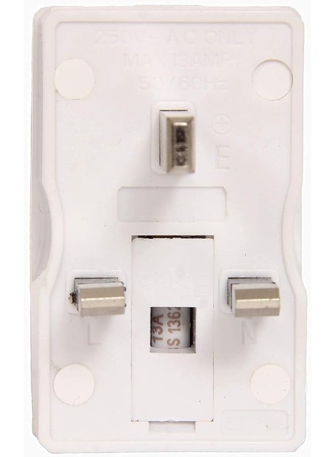 melfi Melfi 2Pcs Travel Adapter  03-Way Universal Socket With Light And 13A Fuse  - Image 2