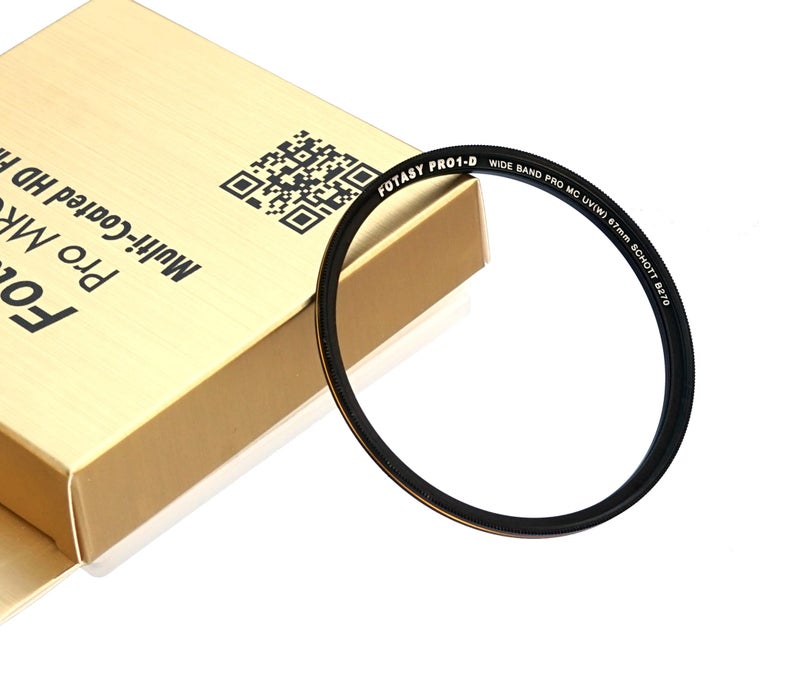 Fotasy 67mm Ultra Slim UV Protection Lens Filter, Nano Coatings MRC Multi Resistant Coating Oil Water Scratch, 16 Layers Multicoated 67mm UV Filter - Image 2