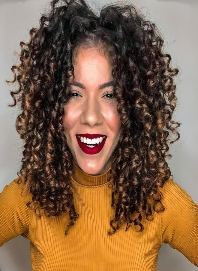 Vomella GoGo Curl Crochet Hair for Black Women 8 Packs 12 Inch Water Wave Beach Curl Synthetic Deep Twist Curly Crochet Hair Extensions T1B/4/30 - Image 1