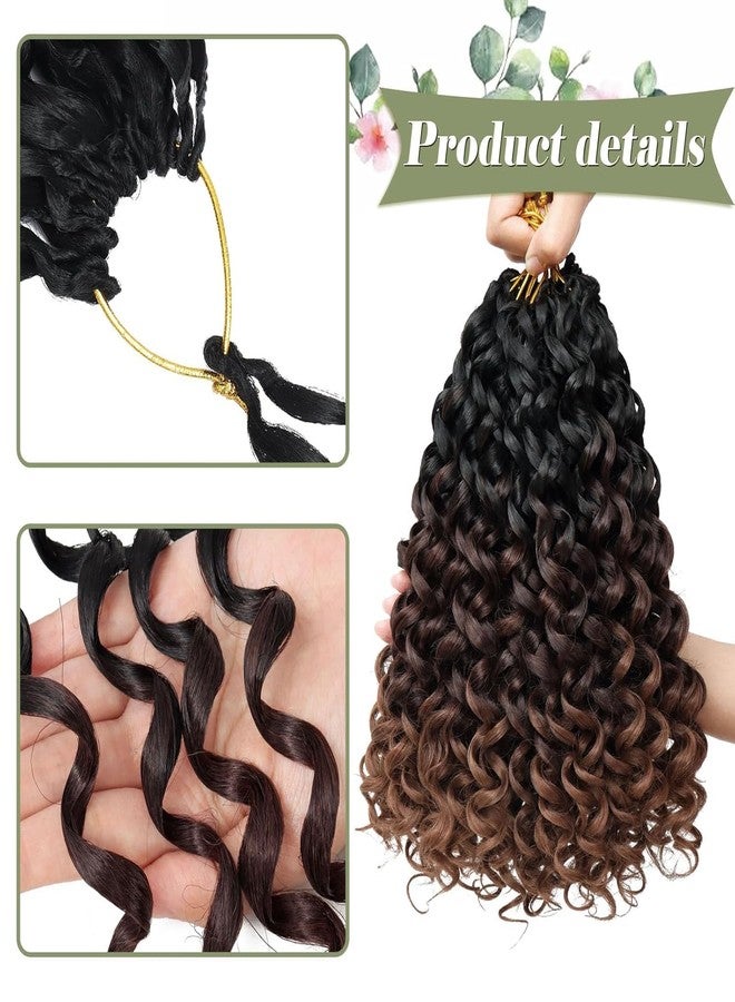 Vomella GoGo Curl Crochet Hair for Black Women 8 Packs 12 Inch Water Wave Beach Curl Synthetic Deep Twist Curly Crochet Hair Extensions T1B/4/30 - Image 5