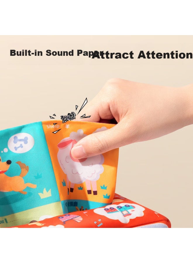YSR Yisirui Baby Pull-out Toy, For 6 Months And Above, 0-1 Year Old Infant, Chewable Early Education Toy, Cloth Book - Image 2