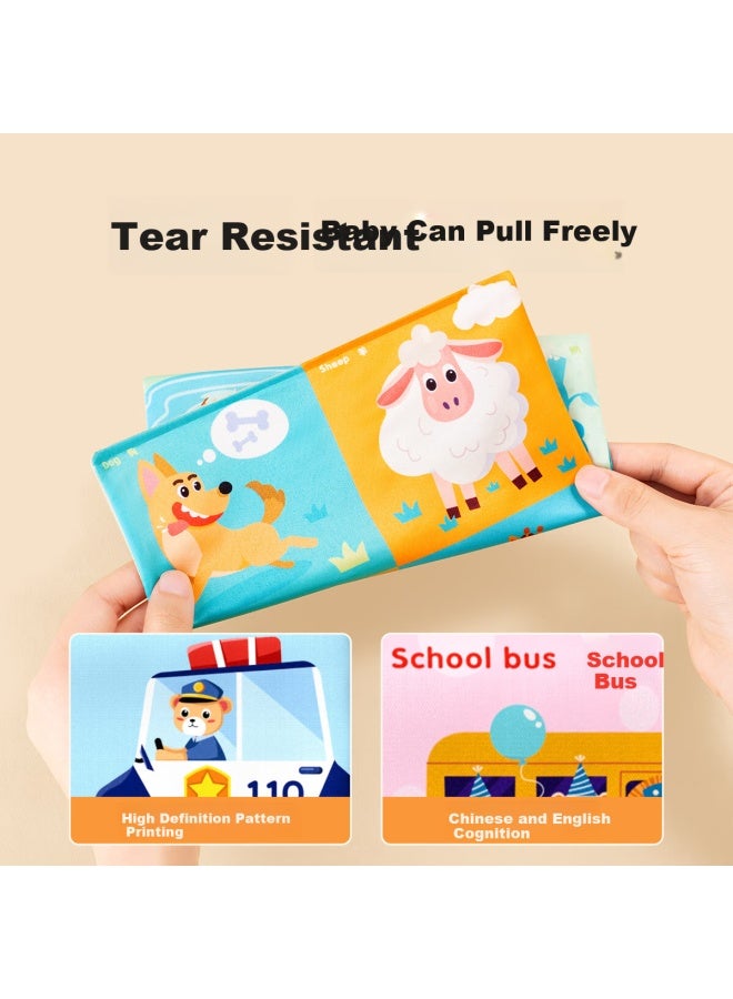 YSR Yisirui Baby Pull-out Toy, For 6 Months And Above, 0-1 Year Old Infant, Chewable Early Education Toy, Cloth Book - Image 3