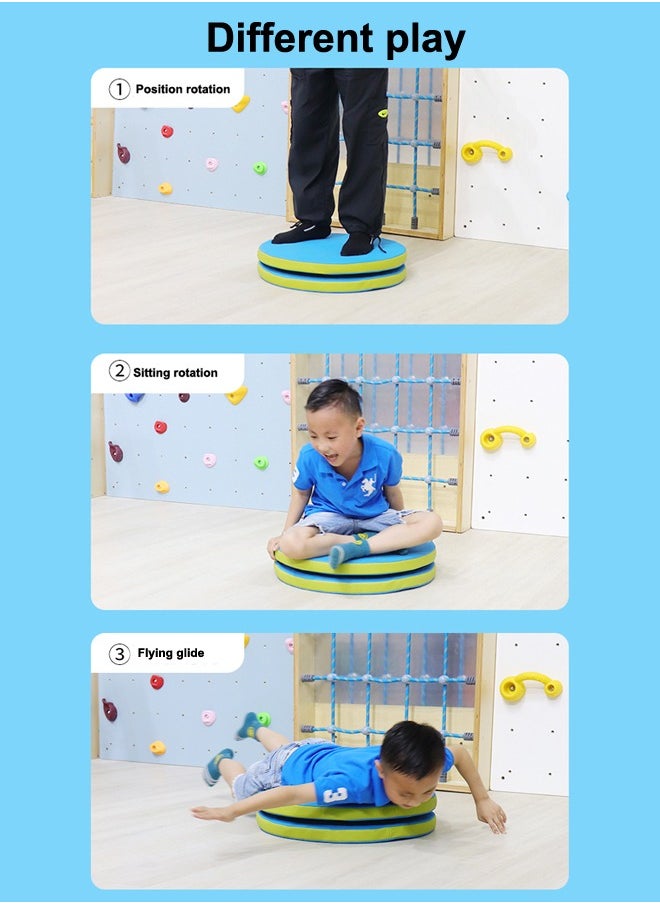 XIANGYU Soft Surface Wooden Disc Rotator Spinning Disk For Kids Play  - Image 3