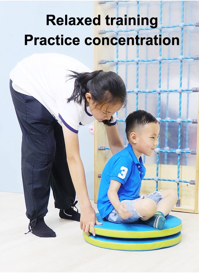 XIANGYU Soft Surface Wooden Disc Rotator Spinning Disk For Kids Play  - Image 5