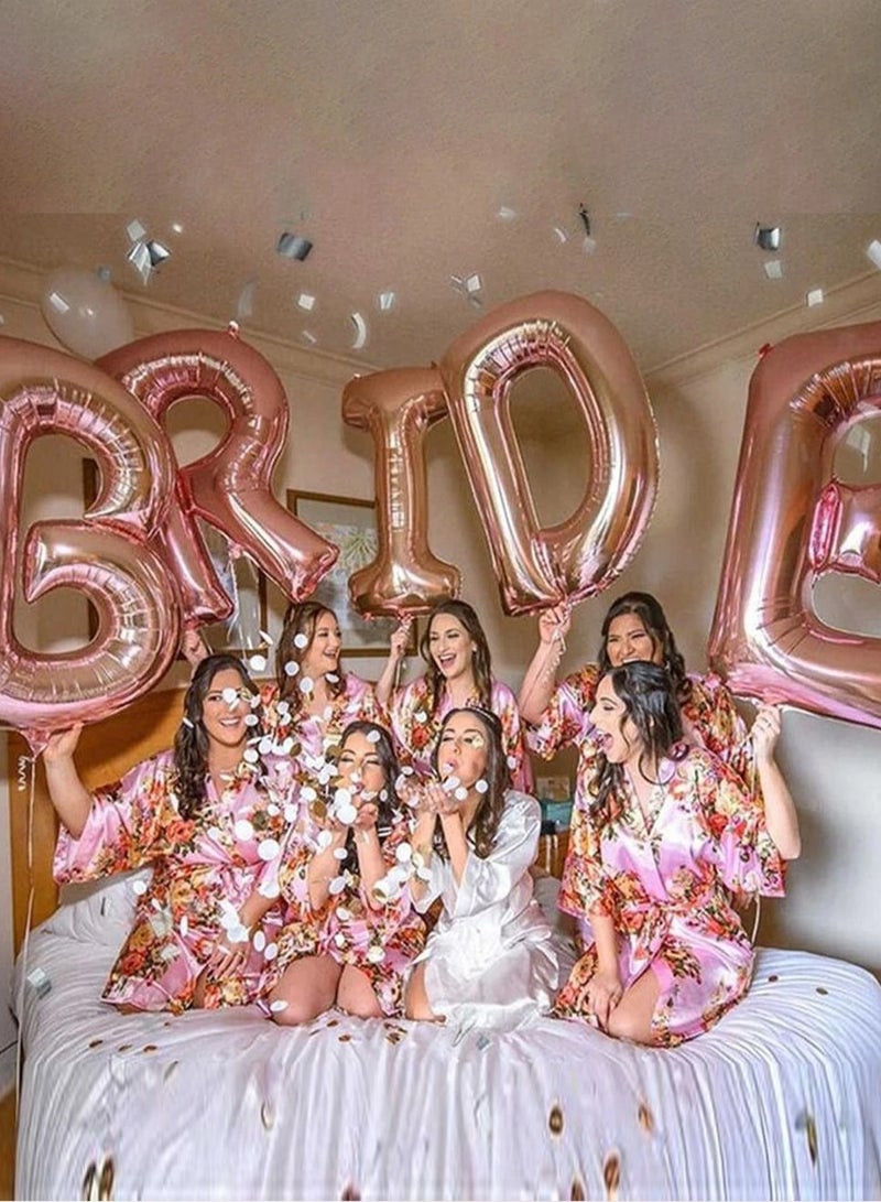 زينه عروس مجموعه من 5 بالونات بحروف كلمة عروس باللون الوردي الذهبي مقاس 16 انش - Image 1