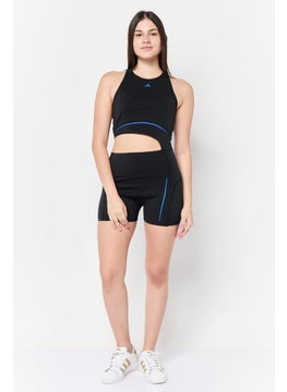 Adidas Women Sportswear Fit Sleeveless Cycling Leotard, Black  - Image 2