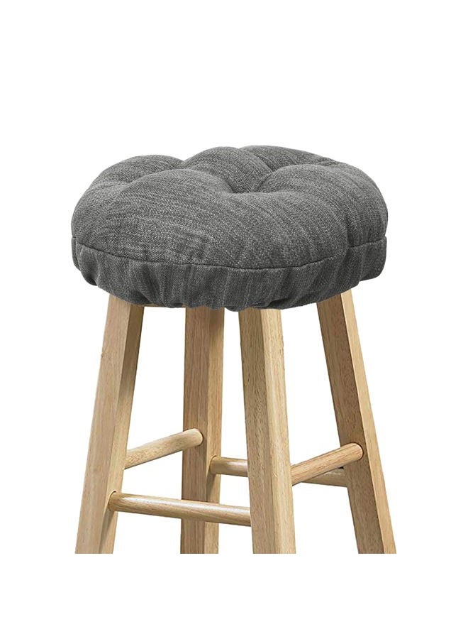 BAIBU Stool Covers Round, Super Soft Round Bar Stool Cushion Covers Seat Cushion - Cushion Onlyï¼Ë†Grey,12" (30 cm) - Image 1
