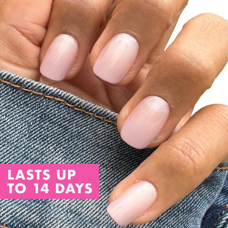 Olive & June Minimalist Instant Mani Press On Nails (Glue) | 42 Fake Nails, 21 Sizes | Non-Toxic, Long-Lasting Barely-There Look | Salon-Quality at Home | Short, Squoval | CDJ Syrup Gradient - Image 3