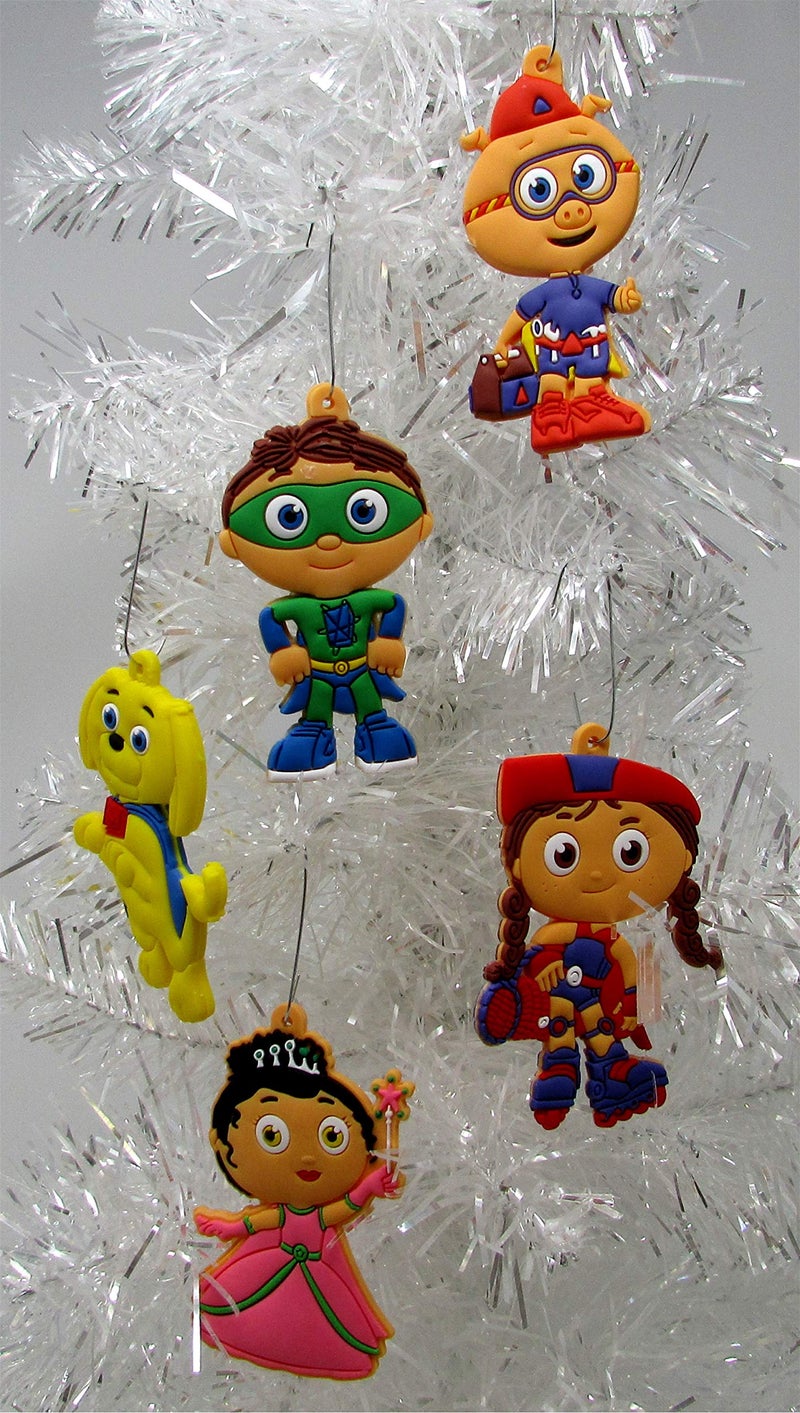 ORNAMENT Super WHY Holiday Christmas Set - Unique Shatterproof Plastic Design - Image 2