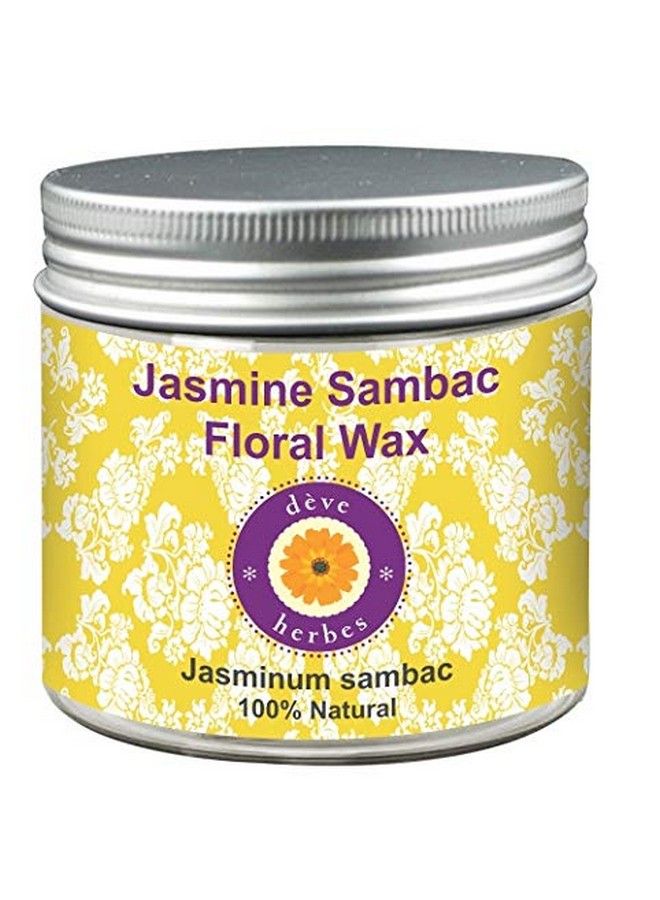 Deve Herbes Pure Jasmine Sambac Floral Wax (Jasminum Sambac) 100% Natural Therapeutic Grade 50Gm - Image 2
