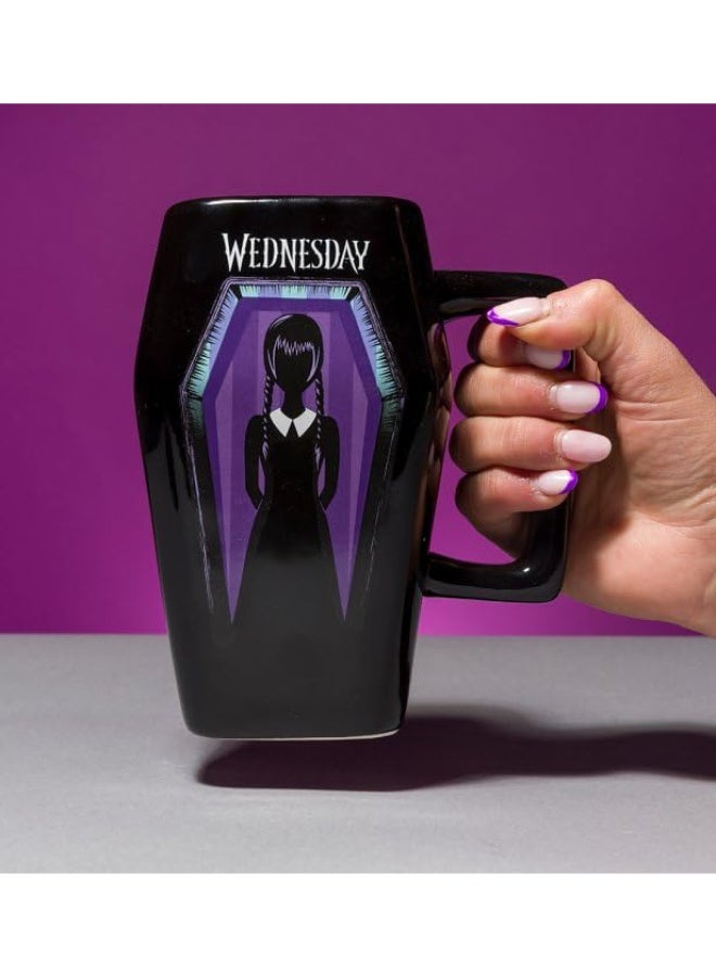 Pyramid Wednesday Sculpted Mug - Coffin (500mL) - Image 1
