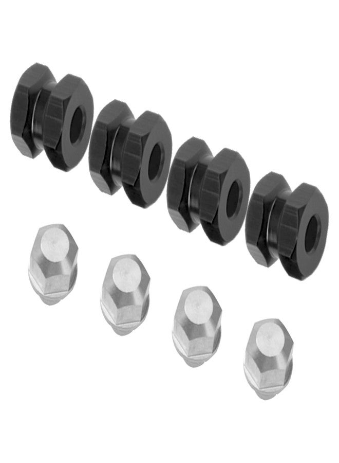 Vgoohobby 12mm Hex Wheel Hubs RC Hex Hub Drive Adapter Thickness 12mm Offset Extension Compatible with Axial SCX10 90046 D90 Tamiya MST 1/10 RC Crawler Car (Black) - Image 3