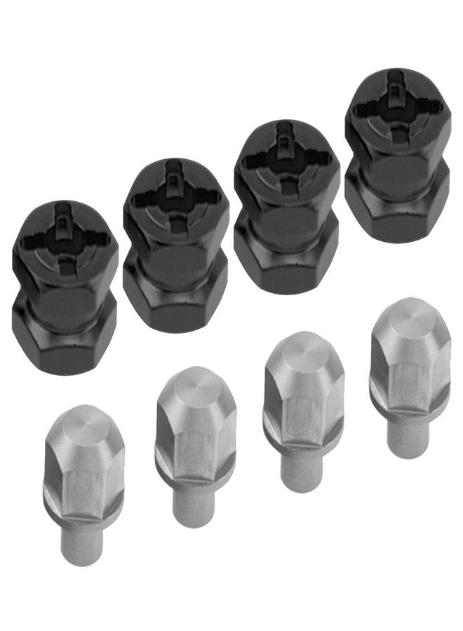 Vgoohobby 12mm Hex Wheel Hubs RC Hex Hub Drive Adapter Thickness 12mm Offset Extension Compatible with Axial SCX10 90046 D90 Tamiya MST 1/10 RC Crawler Car (Black) - Image 4