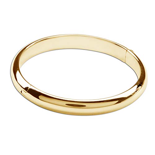 Precious Pieces سوار باندل كلاسيكي مطلي بالذهب عيار 14 للأطفال والفتيات (طفل-كبير) - Image 1