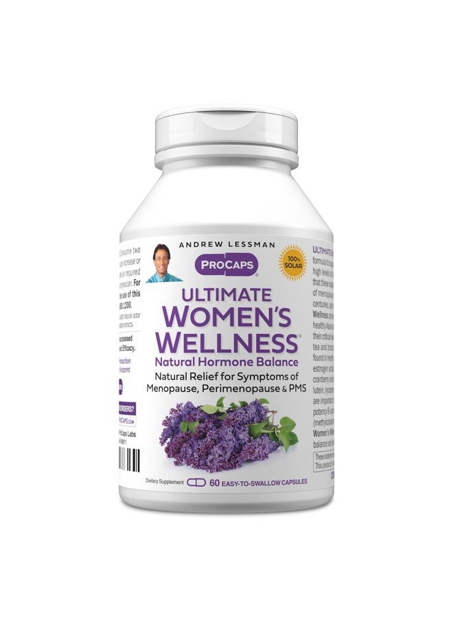 ANDREW LESSMAN Ultimate Women's Wellness 30 Capsules – Naturally Relieves Menopause Symptoms, PMS & Perimenopause, with Soy Isoflavones, EGCG, Cranberry, Indole-3-Carbinol. Easy to Swallow Capsules - Image 1