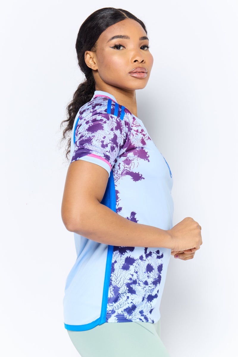 Adidas Women Regular Fit Short Sleeve Spain Football Team Jersey, Multicolor - Image 2