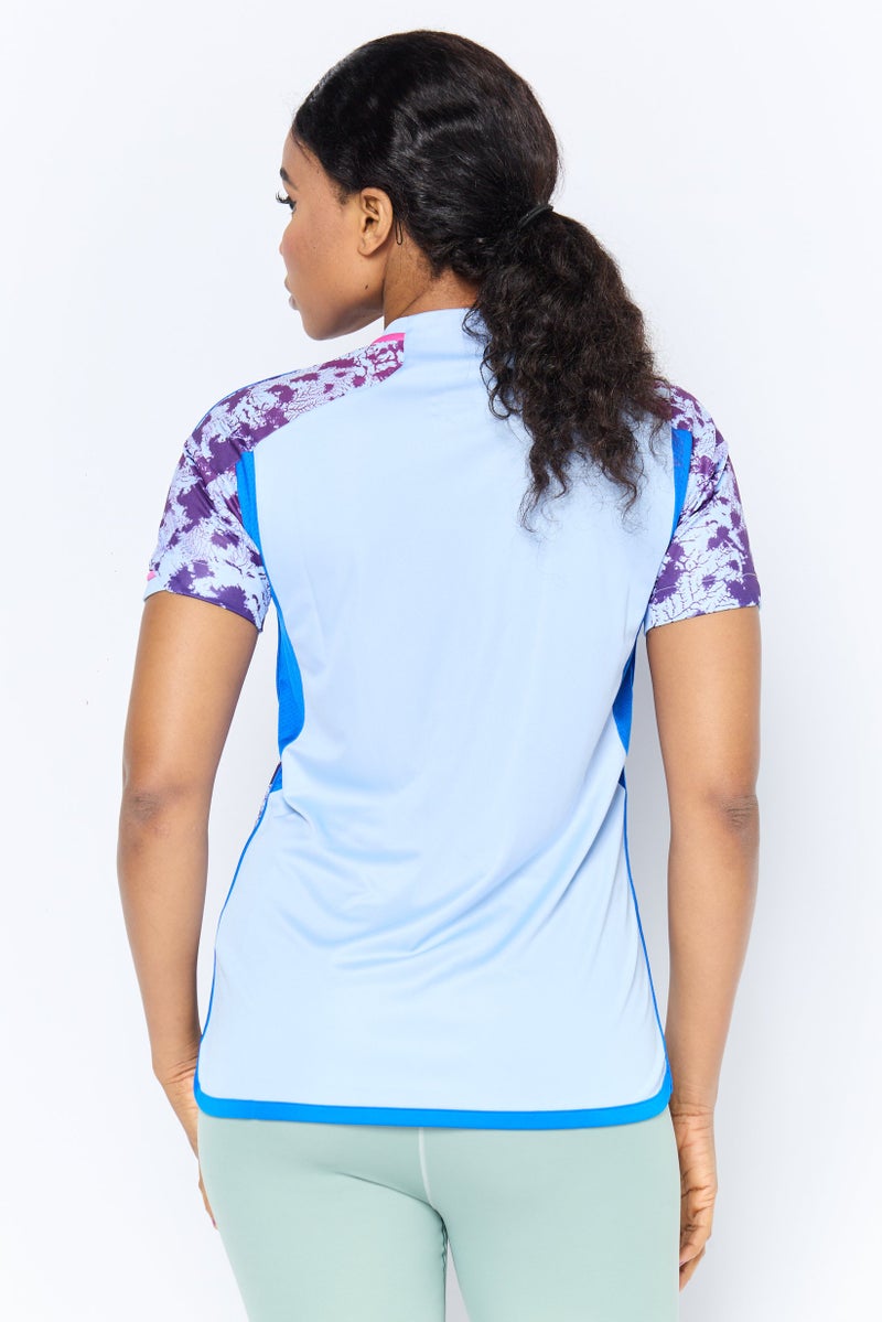 Adidas Women Regular Fit Short Sleeve Spain Football Team Jersey, Multicolor - Image 4