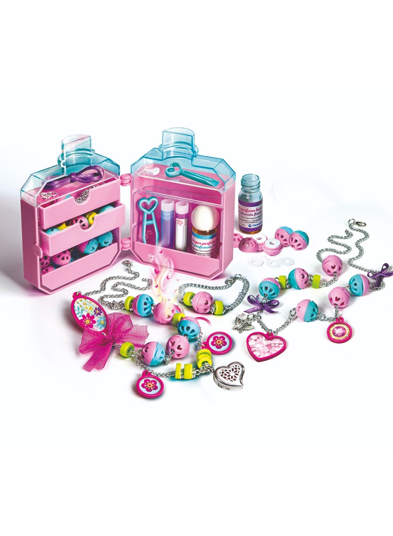 Clementoni Crazy Chic  Perfumed Charms | Jewellery-Making Kit | Do it Youself | Pretend Play | Arts & Crafts | Personalized Jewellery | Easy to Use | Develops Fine Motor Skills & Creativity | Colorful and Customizable | Fashionable | Perfume Your Jewellery! | Perfect Gift for Fashion Lovers! - Image 2