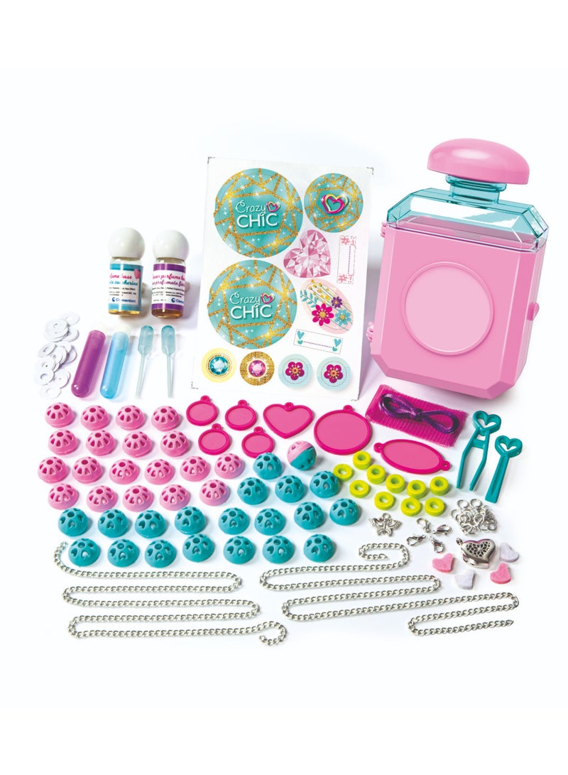 Clementoni Crazy Chic  Perfumed Charms | Jewellery-Making Kit | Do it Youself | Pretend Play | Arts & Crafts | Personalized Jewellery | Easy to Use | Develops Fine Motor Skills & Creativity | Colorful and Customizable | Fashionable | Perfume Your Jewellery! | Perfect Gift for Fashion Lovers! - Image 3