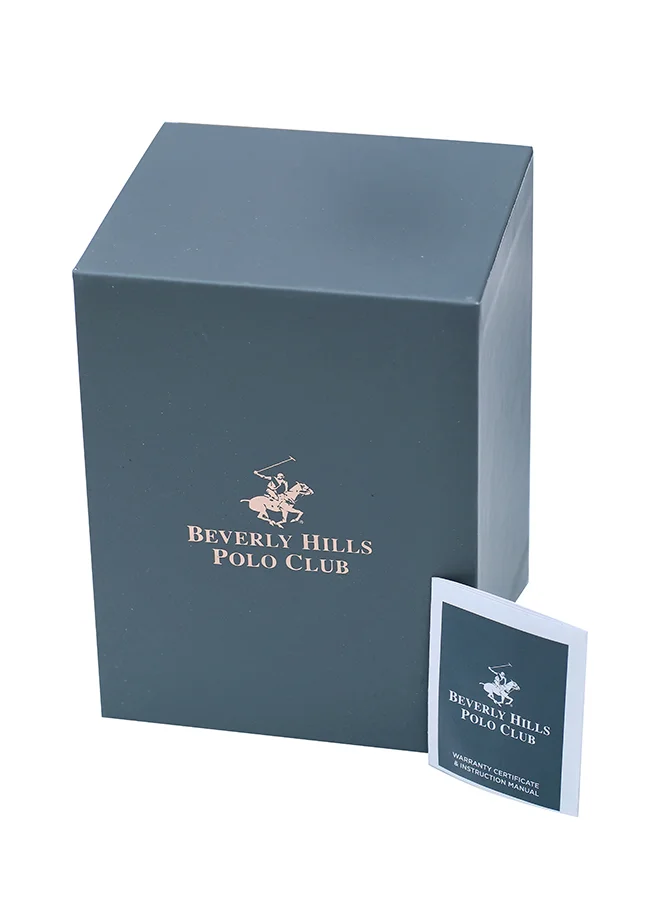 BEVERLY HILLS POLO CLUB Beverly Hills Polo Club Men's Quartz Movement Watch, Multi Function Display and Leather Strap - BP3116X.361, Black