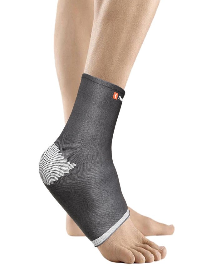 IMPETUS Ankle Support for Pain Relief for Men & Women, Compression Ankle Sleeve for Sprain, Heel Pain, Plantar Fasciitis & Injury Recovery, for Daily use, Gym, Running & Sports - Black, XXL - Image 1