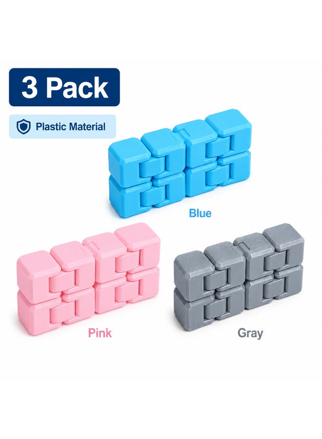 2 pack of Infinity Cube Fidget Toy – Stress Relief Sensory Toy for Anxiety, Focus & Fidgeting, Fun Desk Toy Endless Flip & Fold Motion, Quiet Tactile Clicks, Compact & Portable - Image 5