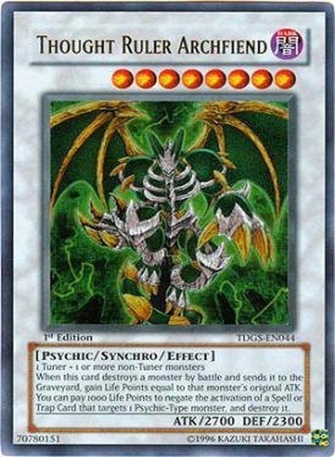 Yu-Gi-Oh! - Thought Ruler Archfiend (TDGS-EN044) - The Duelist Genesis - 1st Edition - Ultra Rare
