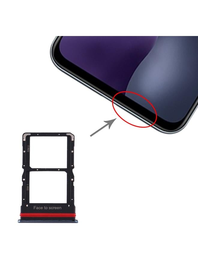 SIM Card Tray + SIM Card Tray for Xiaomi Mi 10 Lite 5G (Black) - Image 1