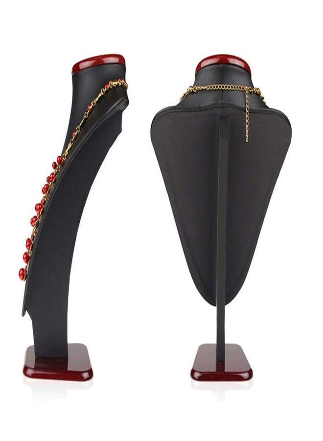 morel JEWELS BLACK RED PLASTIC NECKLACE STAND 10 INCH IMITATION JEWELRY STAND FOR CHAIN DISPLAY STAND MOTI MALA STAND GOLD JEWELRY SHOWROOM, EXHIBITION, DISPLAY STAND.|PACK OF 2| - Image 2