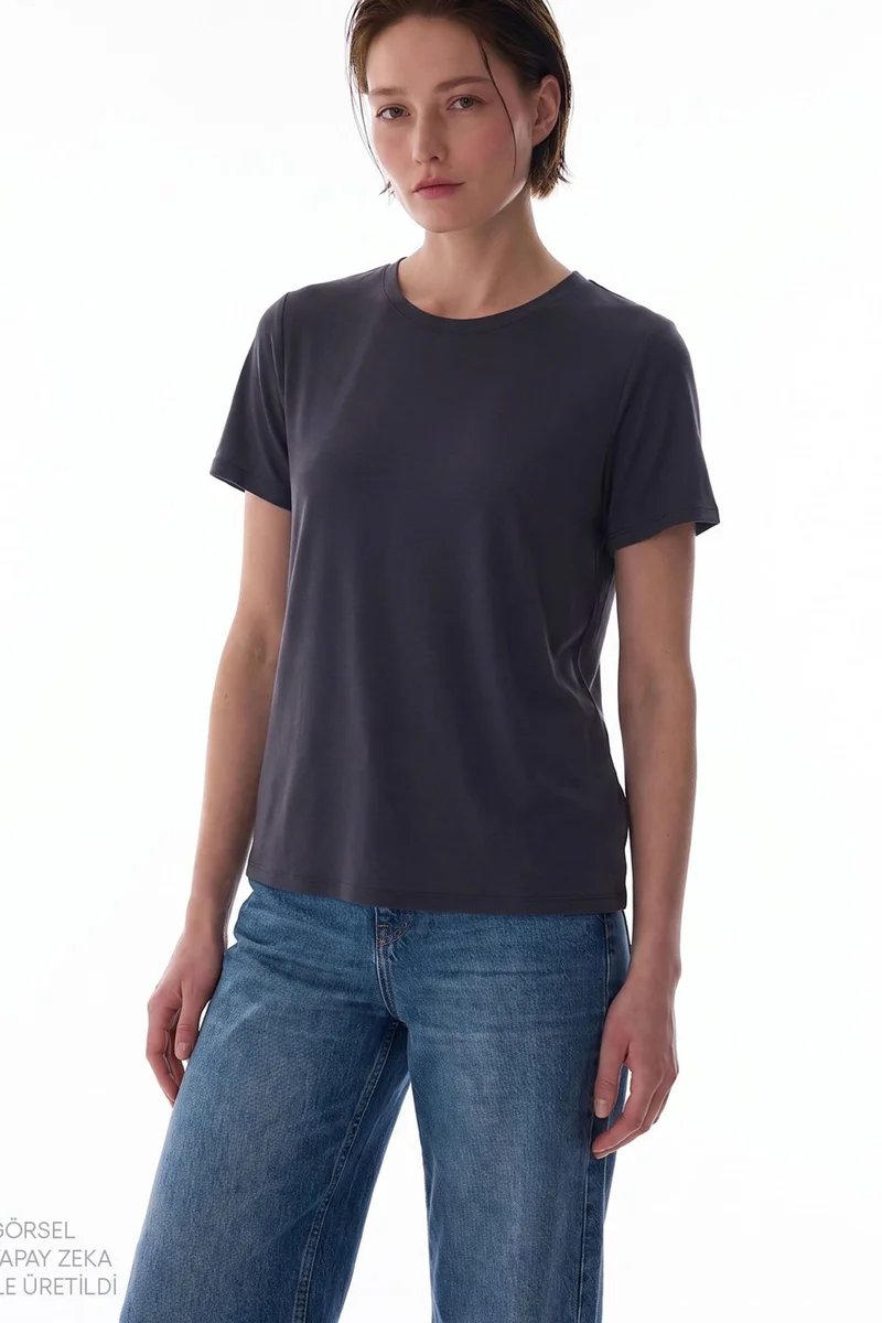 بنتي PENTI Women's Modal T-Shirt Crew Neck