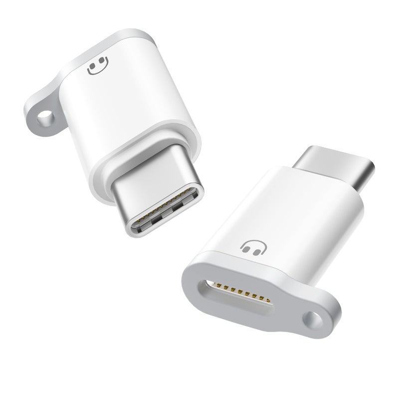 Denlane محول دينلاين لايتنينغ إلى USB C للصوت لسماعات الرأس يدعم التحكم في الخط، 2 حزمة محول USB-C ذكر إلى لايتنينغ أنثى لسماعات الأذن، غير مخصص للشحن/نقل البيانات، USB-C لهواتف آبل آيفون 17 16 15/آيباد - Image 1