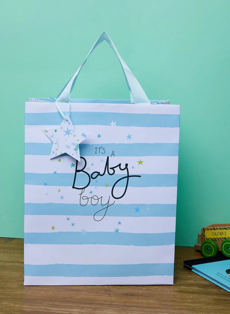 Belly Button Stripe Boy Portrait Bag