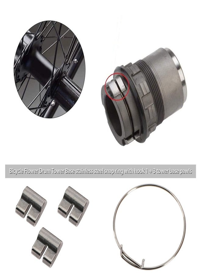 Micro Traders Set of 4 Bicycle Hub Pawl Spring Kit 26mm Freehub Spring Tower Base Pawl Cassette Driver MTB Road Bike Hub Replacement Accessories for Hub Tower Base - Image 2