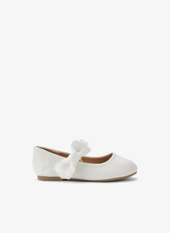 Flora Bella Girls Bow Detail Ballerina Shoes