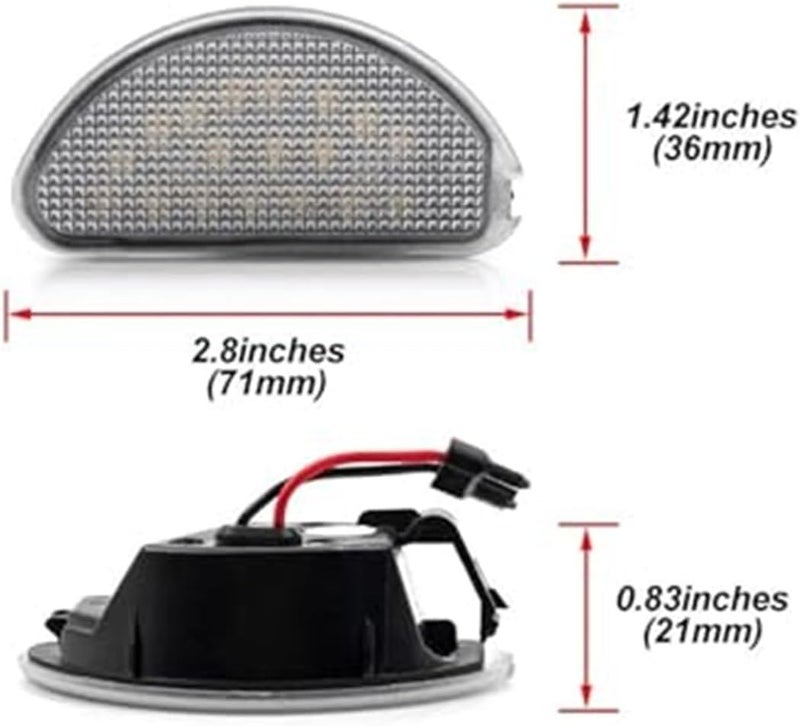 DEMULAX 12V Rear White License Plate Light for Toyota Aygo MK1 - Image 5