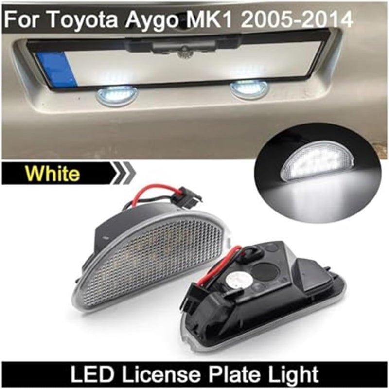 DEMULAX 12V Rear White License Plate Light for Toyota Aygo MK1 - Image 4