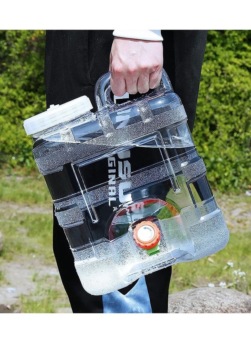 DubaiGallery Camping Fridge,Water Carrier,Transparent - Portable,Camping Hiking Water Bucket Portable Container,For Camping,Hiking,Climbing - Image 2