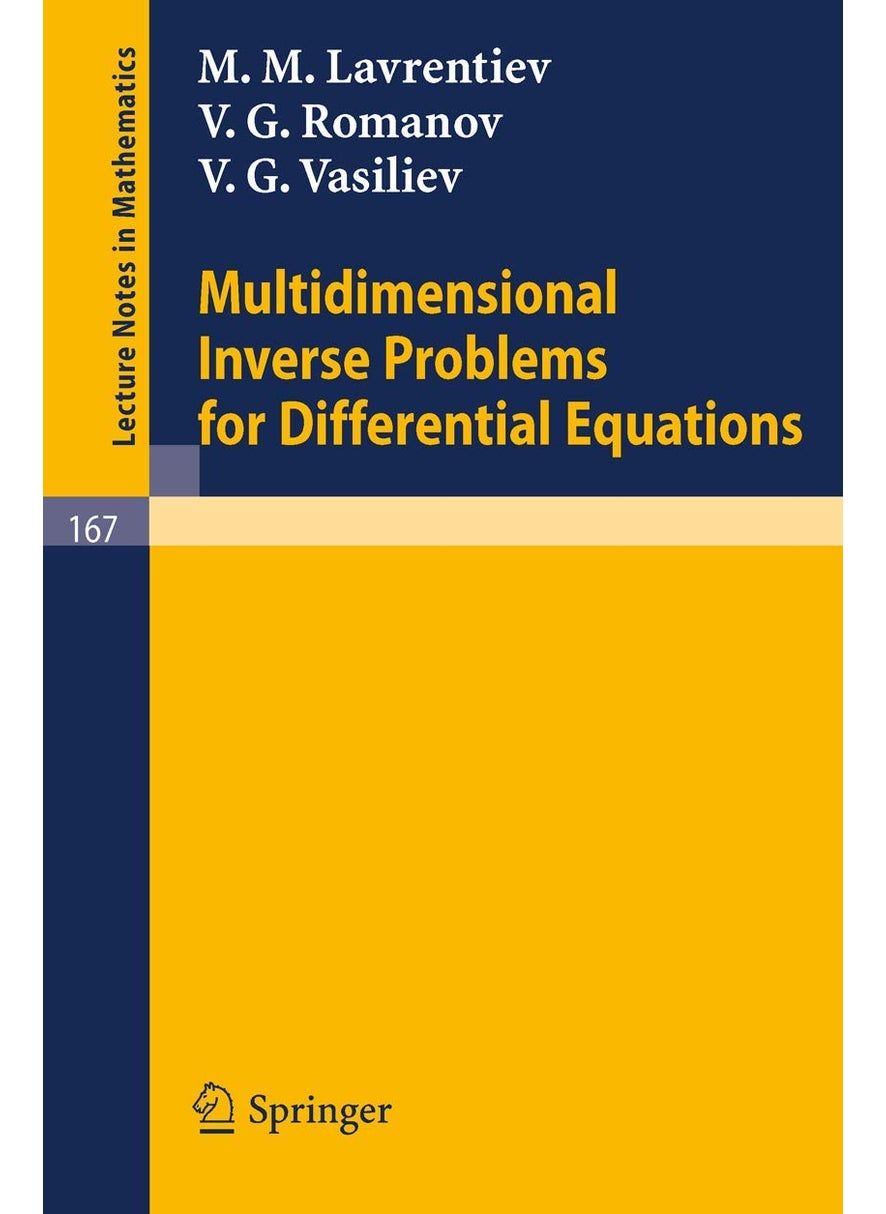 Multidimensional Inverse Problems for Differential Equations 