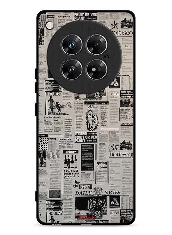 Tolwak Infinix Zero 40 Protective Case Cover Newspaper Recording - Image 1