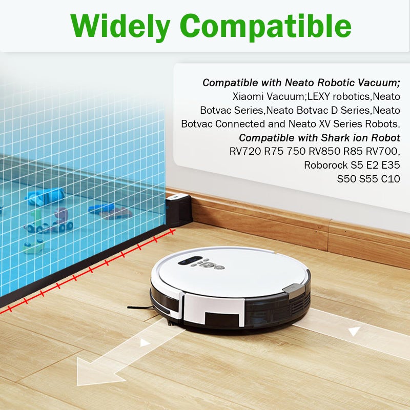 Yonice 16 Feet Boundary Strips Magnetic Tape Markers Compatible for Neato Shark ION Robot Vacuum Cleaner,Magnetic Botboundary Strips Bot Boundary - Image 2