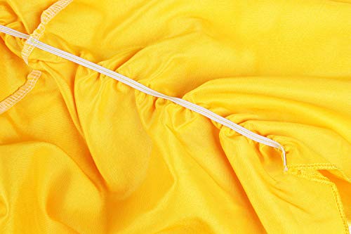 JerrisApparel Women's Princess Costume Halloween Party Dress (0, Yellow) - Image 5