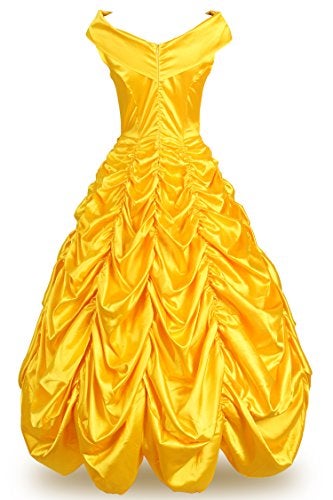 JerrisApparel Women's Princess Costume Halloween Party Dress (0, Yellow) - Image 2