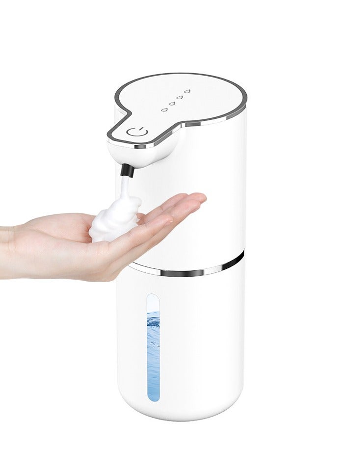 Automatic Induction Foam Hand Sanitizer USB Charging, 400ml Wall-Mounted Smart Induction Hand Sanitizer Bottle 4-Speed Liquid Output Adjustment, Suitable for Kitchen and Bathroom Dishwashing Hand Sa - Image 1