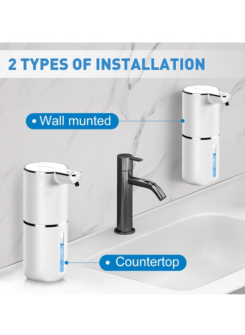 Automatic Induction Foam Hand Sanitizer USB Charging, 400ml Wall-Mounted Smart Induction Hand Sanitizer Bottle 4-Speed Liquid Output Adjustment, Suitable for Kitchen and Bathroom Dishwashing Hand Sa - Image 5