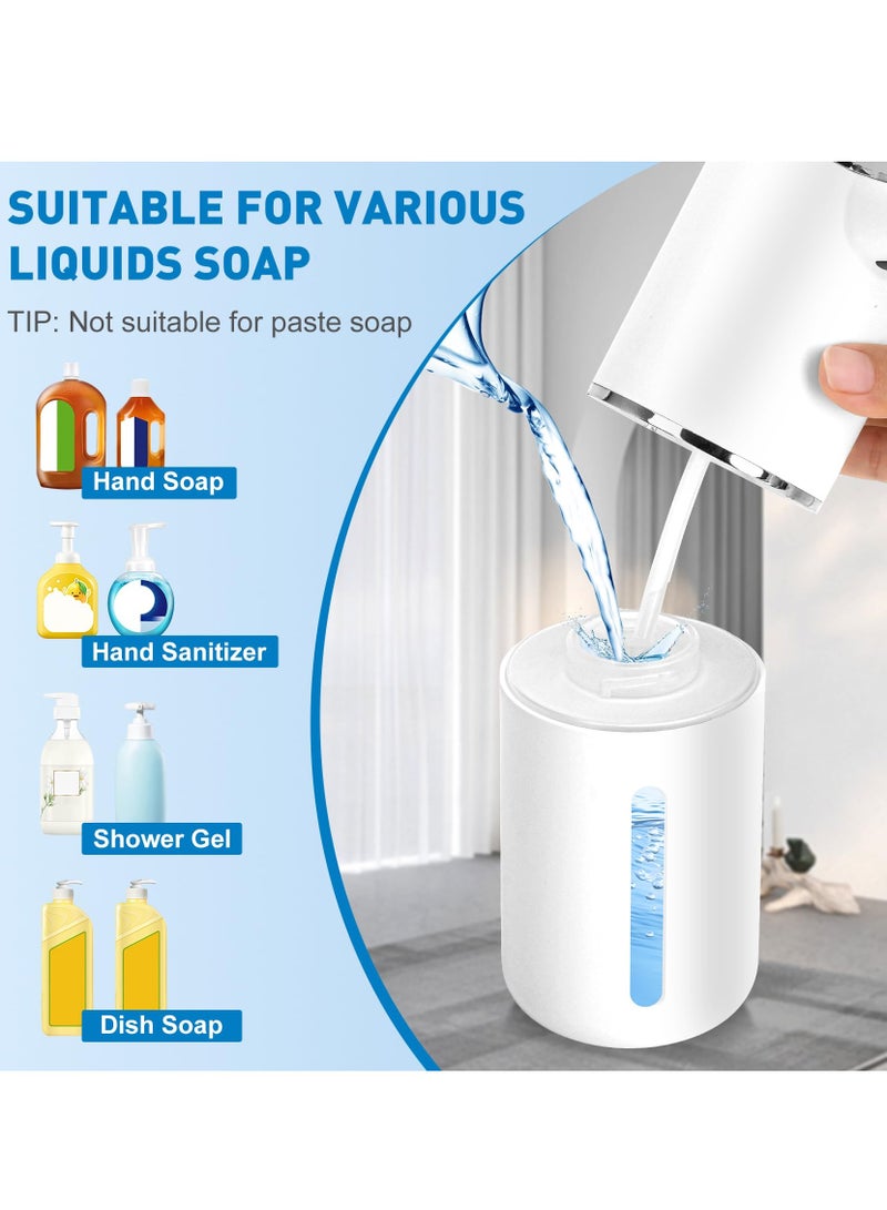 Automatic Induction Foam Hand Sanitizer USB Charging, 400ml Wall-Mounted Smart Induction Hand Sanitizer Bottle 4-Speed Liquid Output Adjustment, Suitable for Kitchen and Bathroom Dishwashing Hand Sa - Image 4