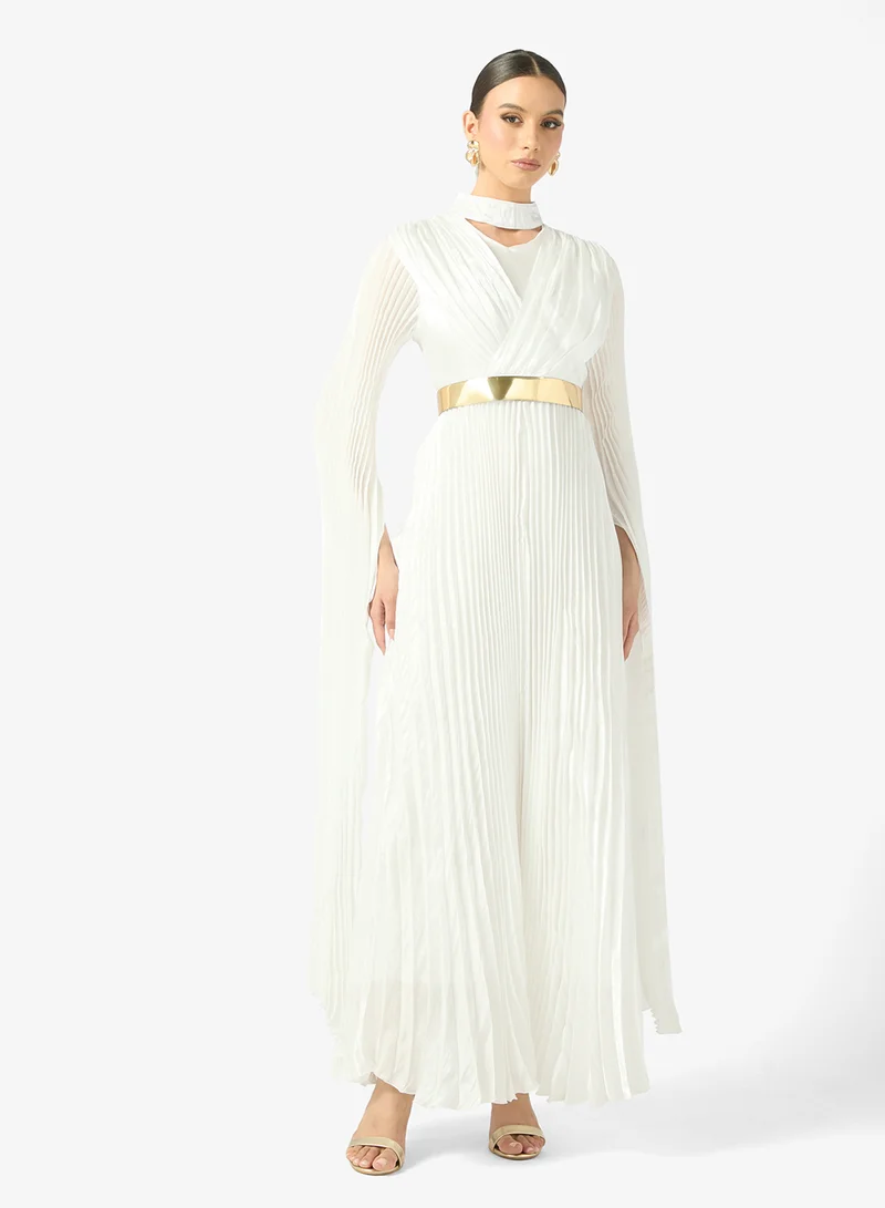 ELLA Dress With Exaggerated Slit Sleeve