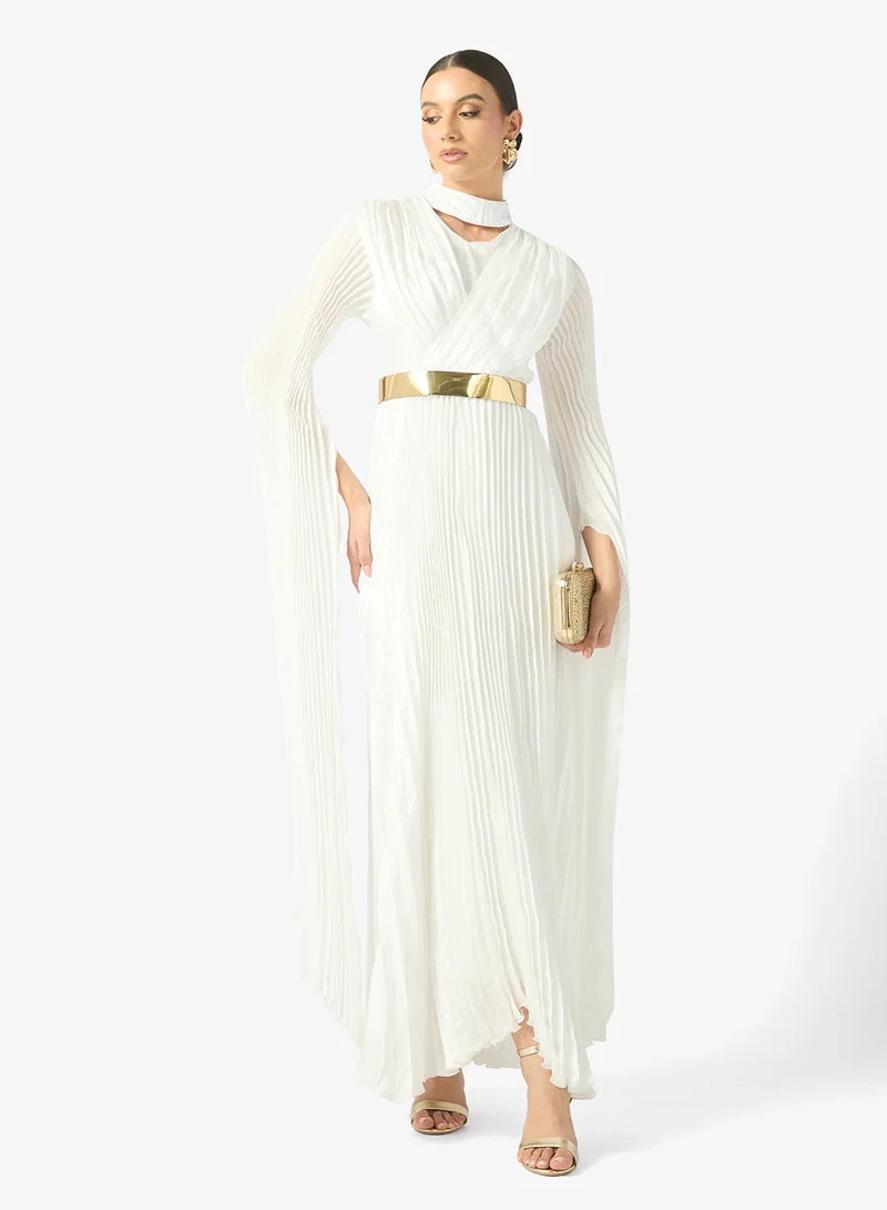 ELLA Dress With Exaggerated Slit Sleeve