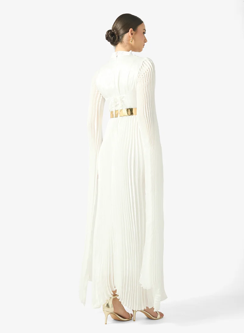 ELLA Dress With Exaggerated Slit Sleeve