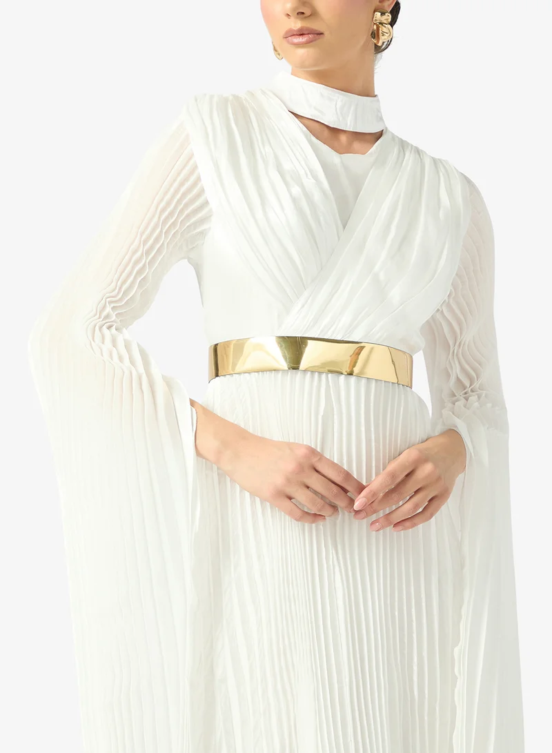 ELLA Dress With Exaggerated Slit Sleeve